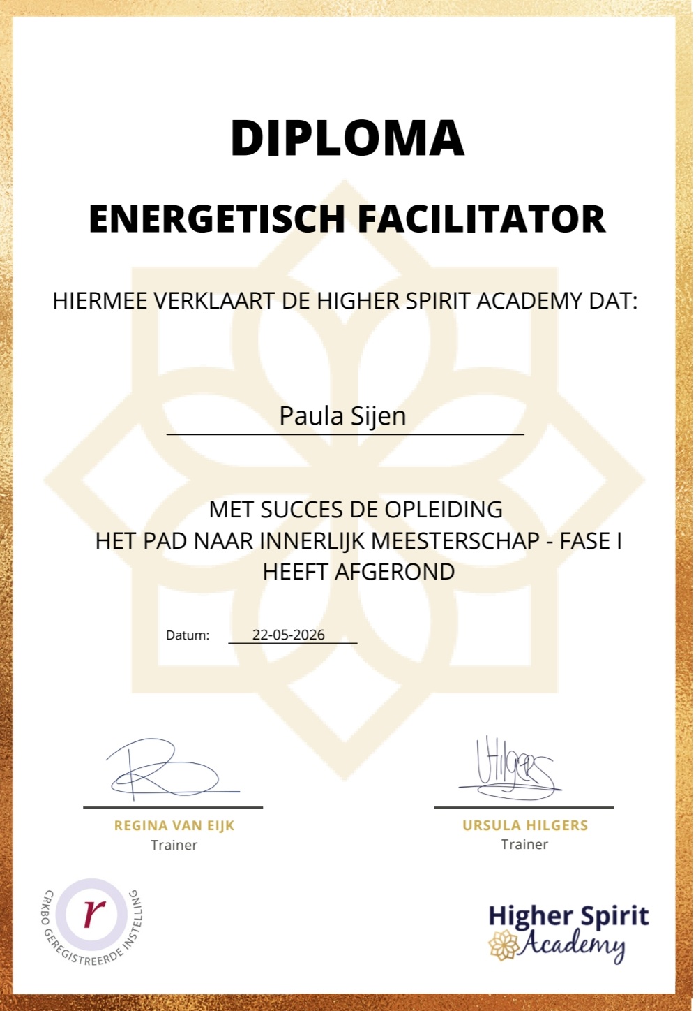diploma energetisch facilitator